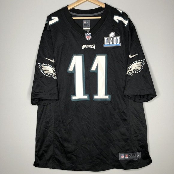 Philadelphia Eagles Black Jersey LII Super Bowl XXL Carson WENTZ